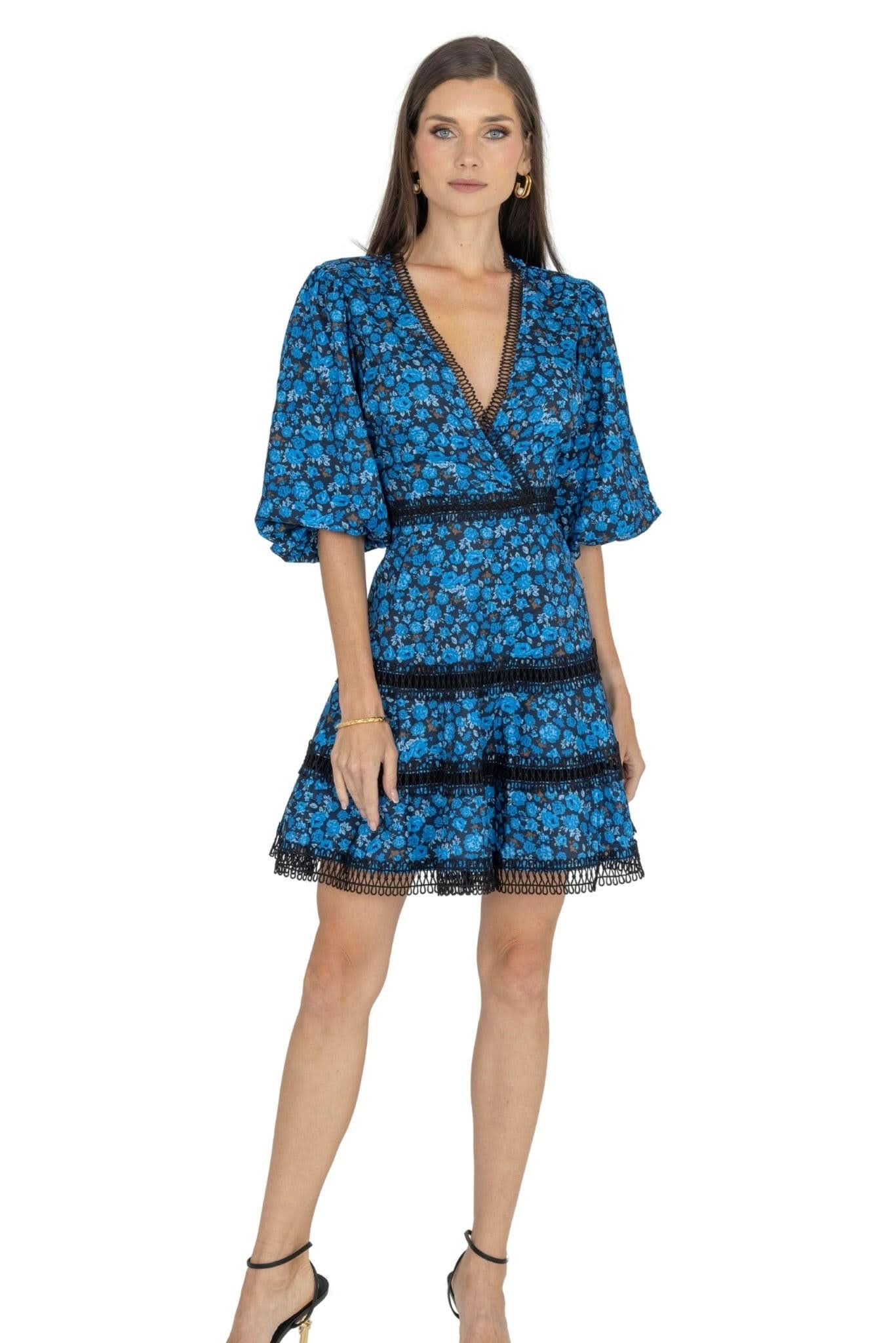 安提亚花卉连衣裙