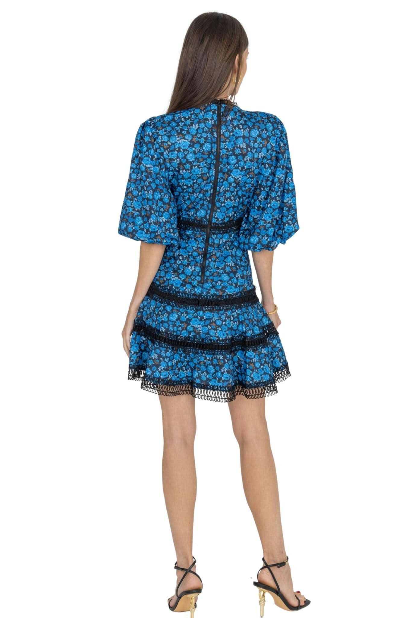 安提亚花卉连衣裙